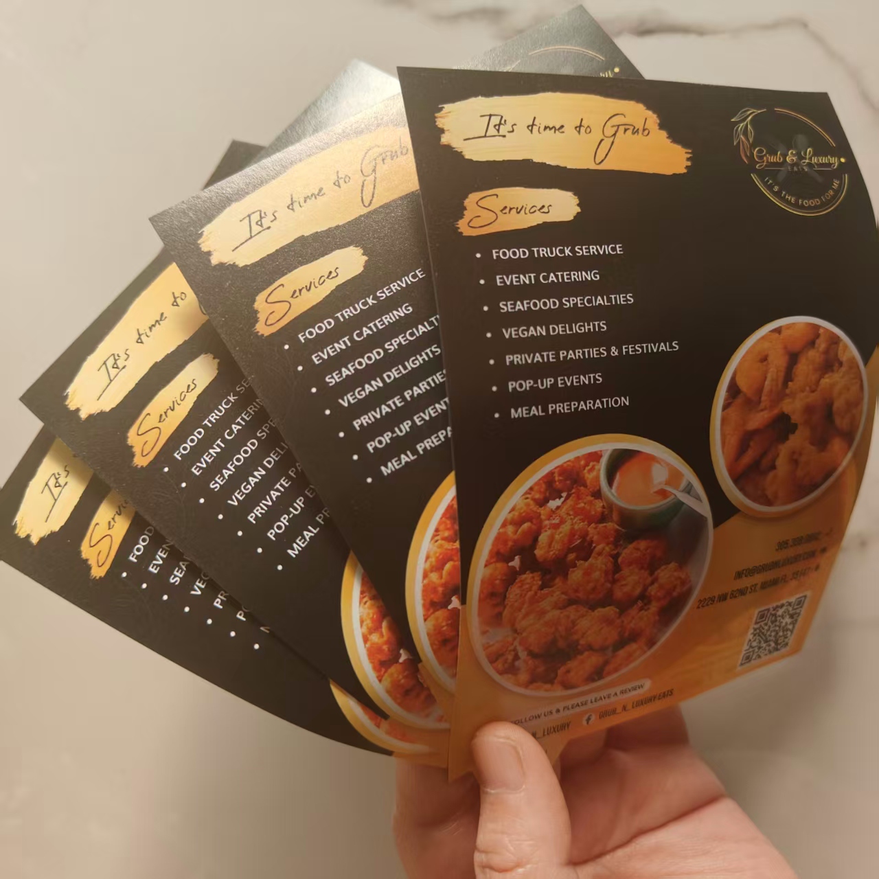 Commercial Flyer Printing - 500 peças folheto de publicidade comercial