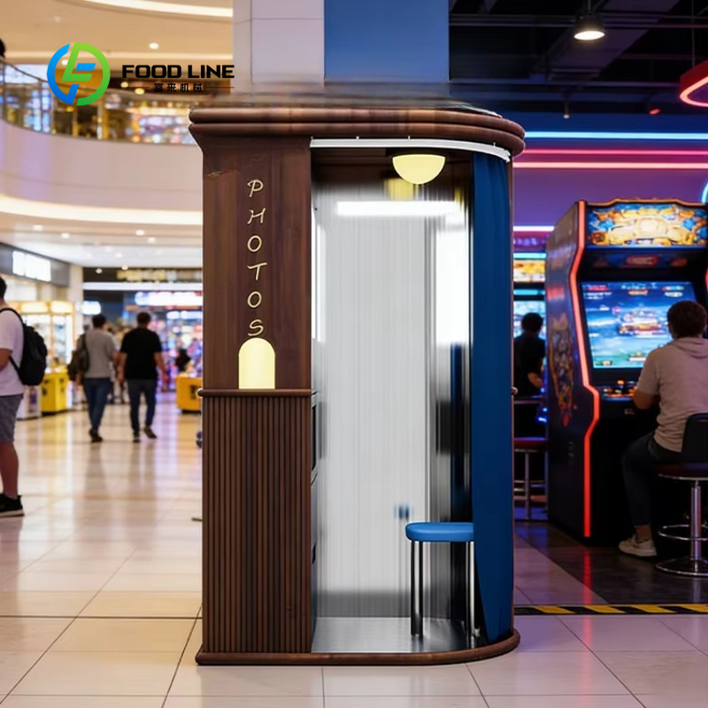 Commercial Photo Printing Kiosk - Cabine fotográfica personalizada com design vintage