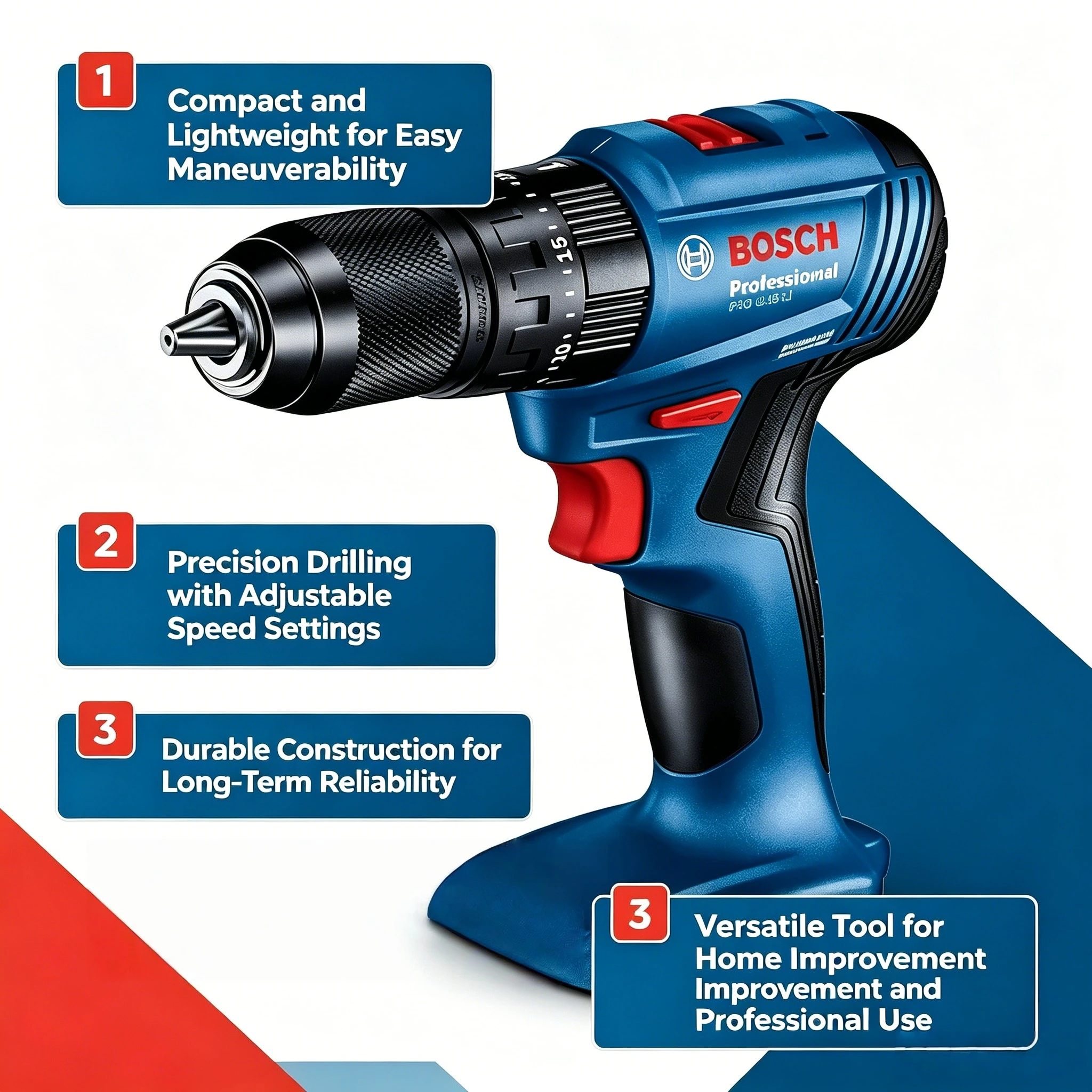 Bosch Drill Gsb 18V - Furadeira de impacto sem escovas BOSCH