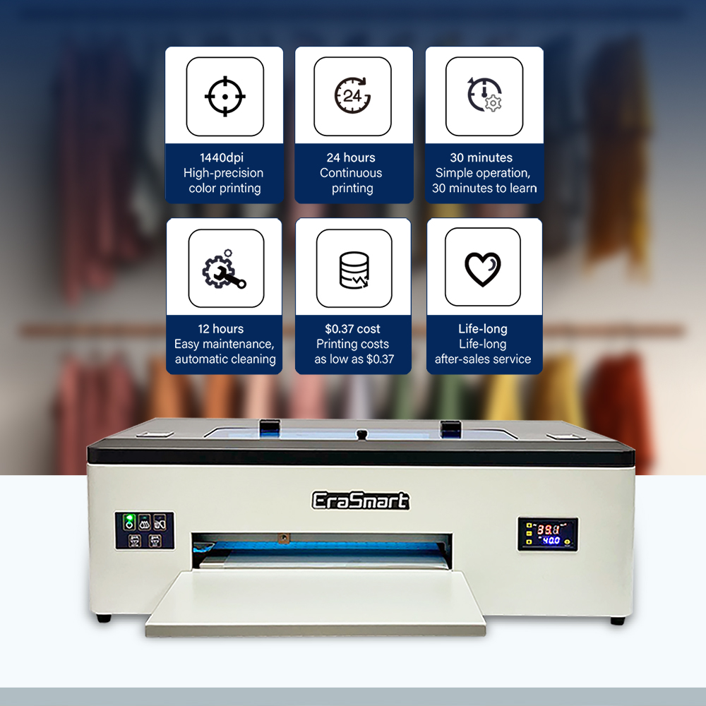 EraSmart-1390 Print Cabeça Con - Commercial Dtf Printing Machine avaliação e preço